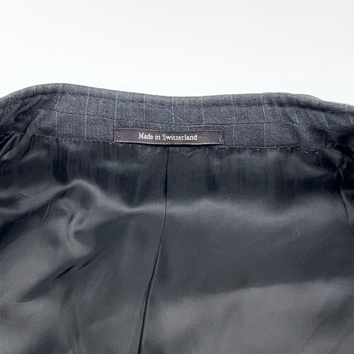 Ermenegildo Zegna Ermenegildo Zegna Su Misura Stripped Suit Wool Silk Size 46L - 13 Thumbnail