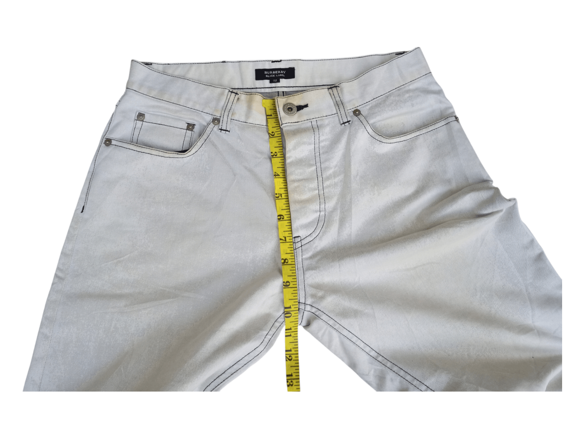 Burberry Burberry Black Label Dirty Faded White Pants Size US 28 / EU 44 - 20 Thumbnail
