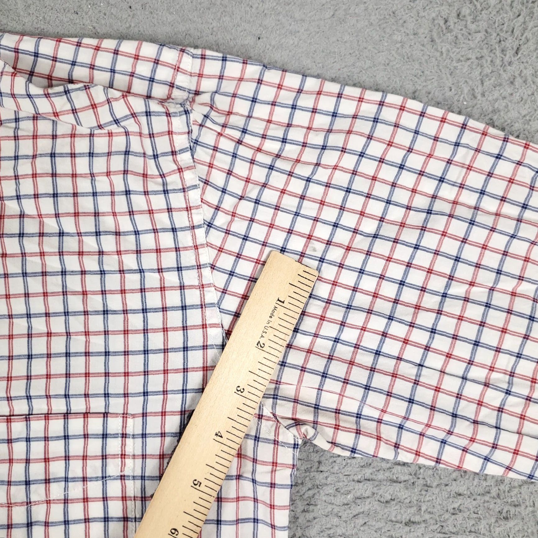 American Eagle Outfitters American Eagle Outfitters Button-Up Shirt Mens Small Blue Red White Check Long Sleeve Casual Preppy Size US S / EU 44-46 / 1 - 5 Thumbnail