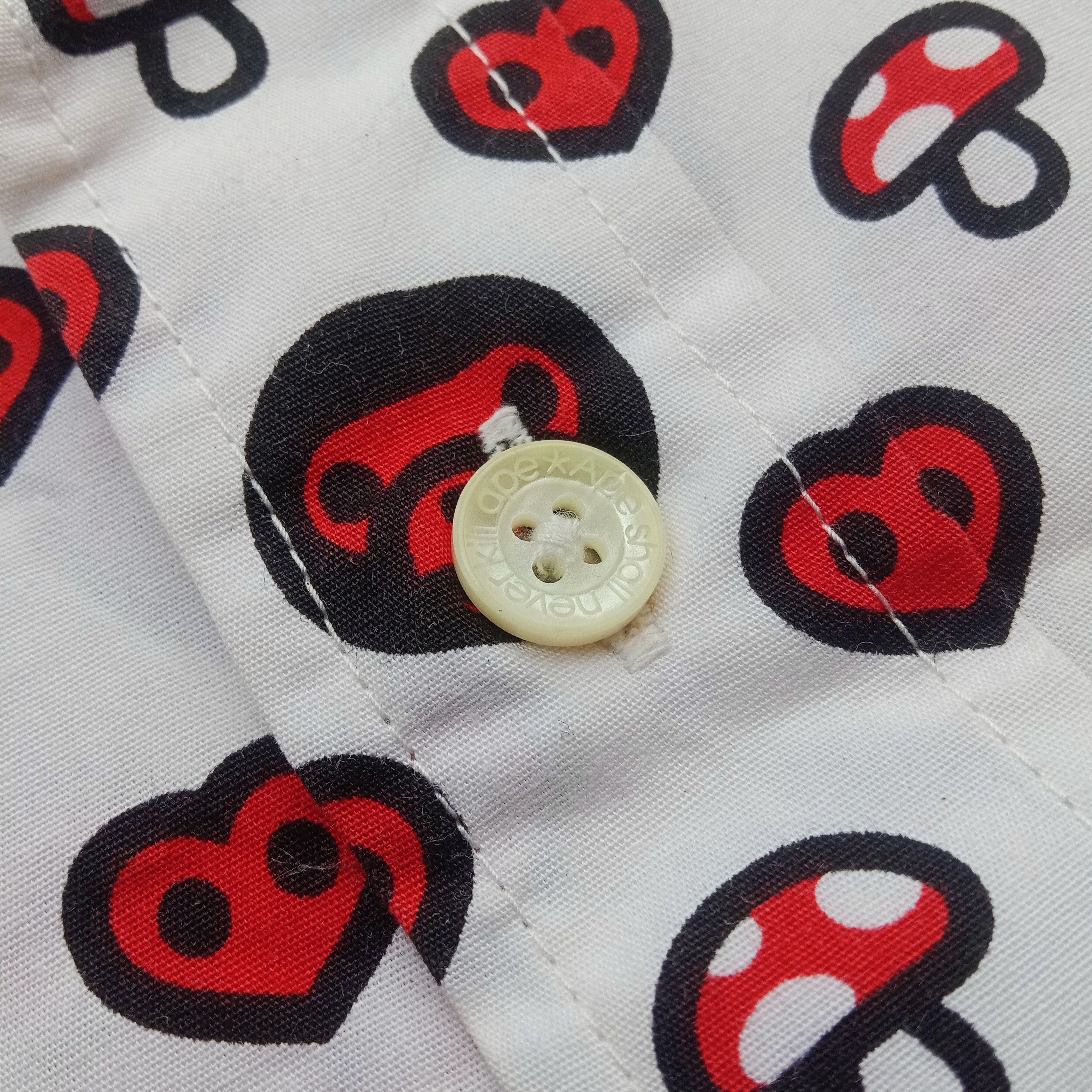Bape Baby Milo Monogram Button Up Shirt (2007) Size US S / EU 44-46 / 1 - 6 Thumbnail