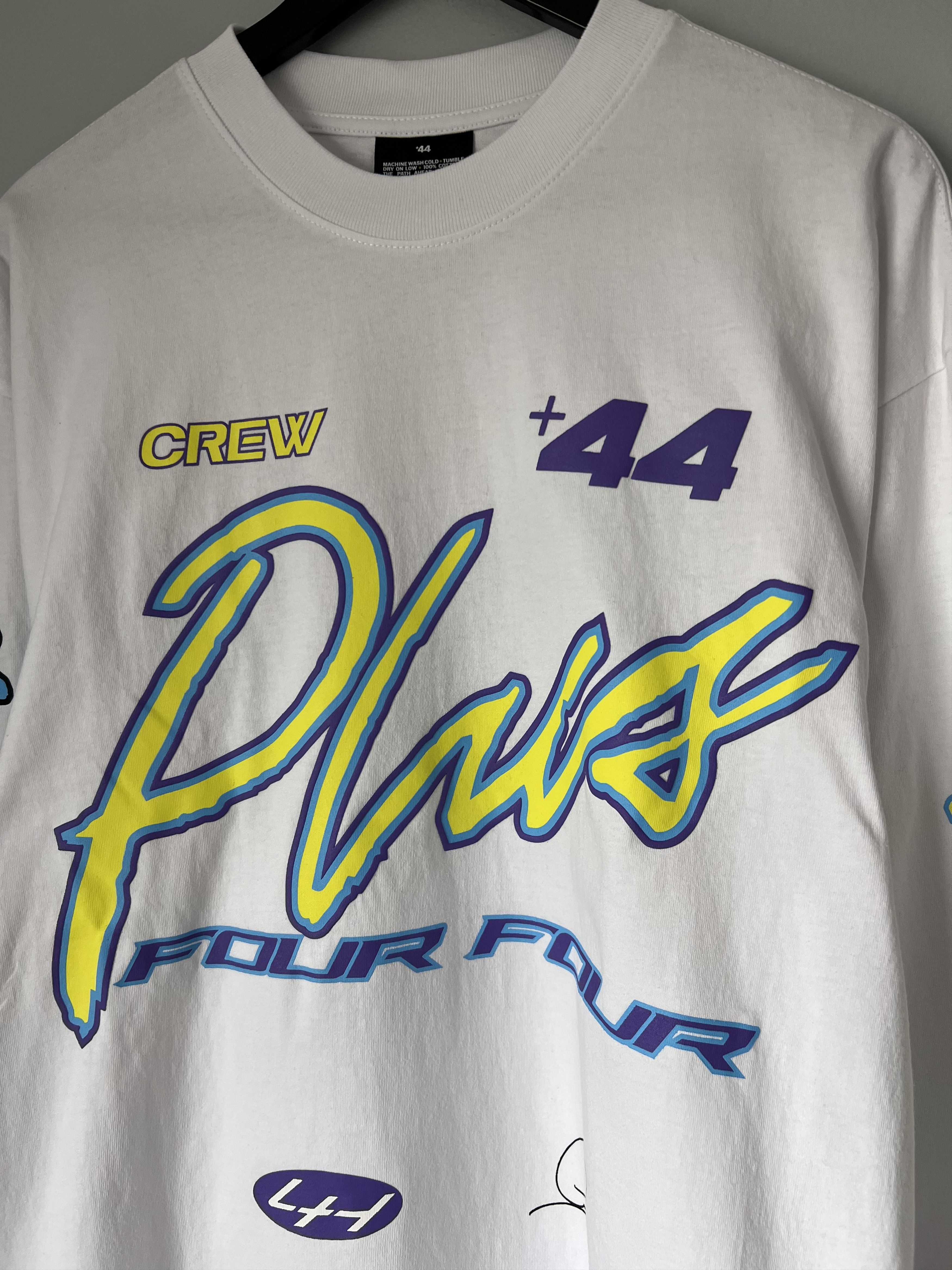 +44 +44 Lewis Hamilton Austin Moto Long Sleeve Shirt in White Size US XL / EU 56 / 4 - 2 Thumbnail
