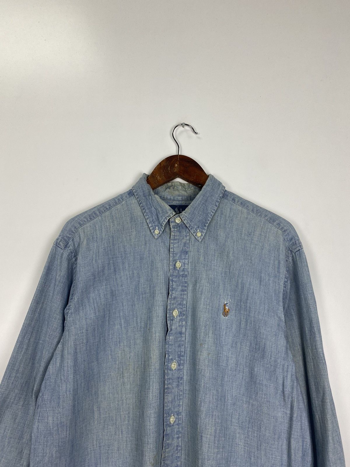 Polo Ralph Lauren × Ralph Lauren × Vintage Vintage Ralph Lauren button up denim Size US L / EU 52-54 / 3 - 6 Thumbnail