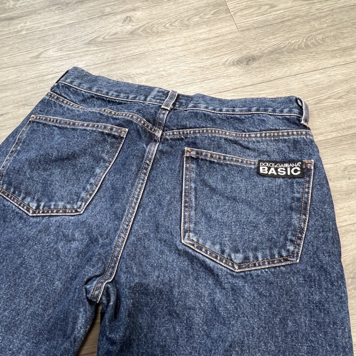 Dolce & Gabbana Vintage Dolce & Gabbana D&G BASIC Raw Denim Jeans italy Size US 34 / EU 50 - 3 Thumbnail