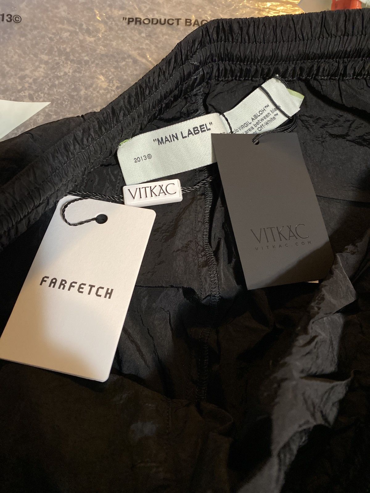 Off-White × Virgil Abloh Off-White All Weather Shorts Black White Size US 33 - 7 Thumbnail