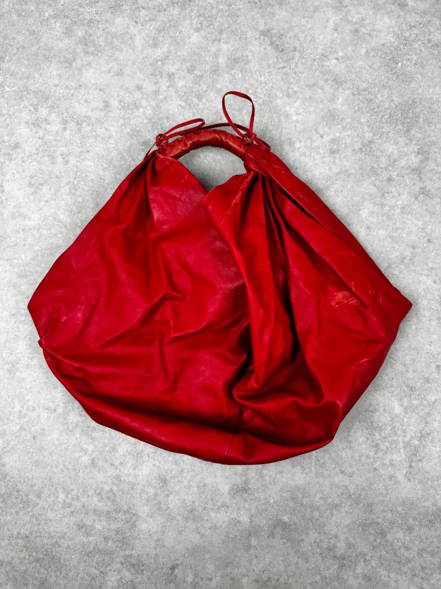 Maison Margiela 2010s Maison Martin Margiela Red Leather Contemporary Handle Bag Size ONE SIZE - 1 Thumbnail