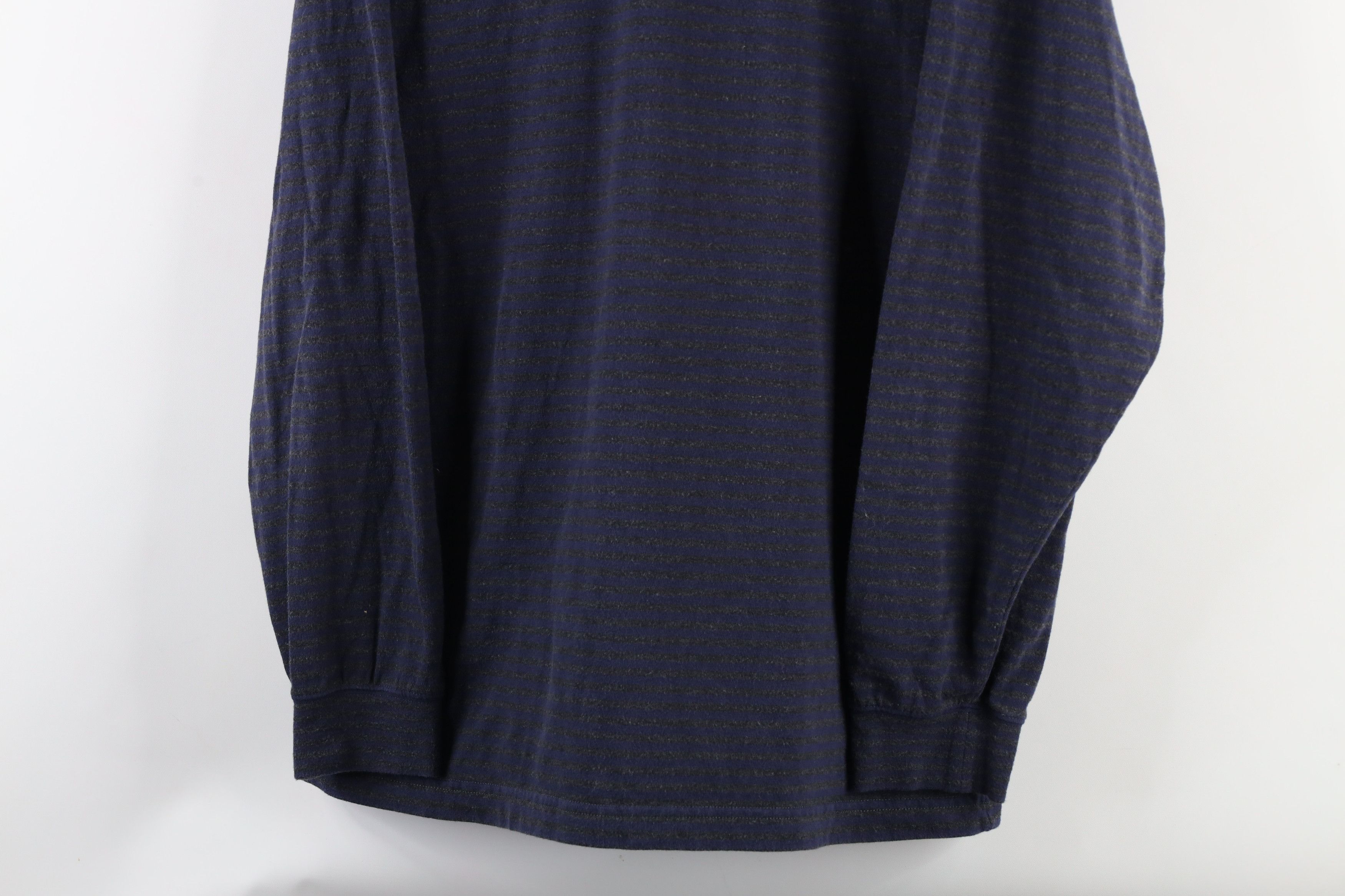 L.L. Bean × Vintage Vintage 90s LL Bean Striped Long Sleeve Turtleneck T-Shirt Size US L / EU 52-54 / 3 - 3 Thumbnail