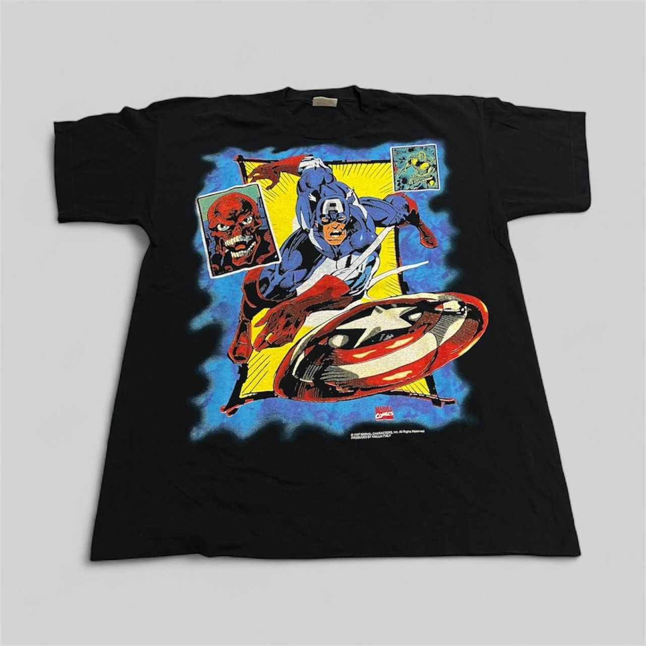 Captain America Marvel Comics 1997 Vintage T Shirt tg XL