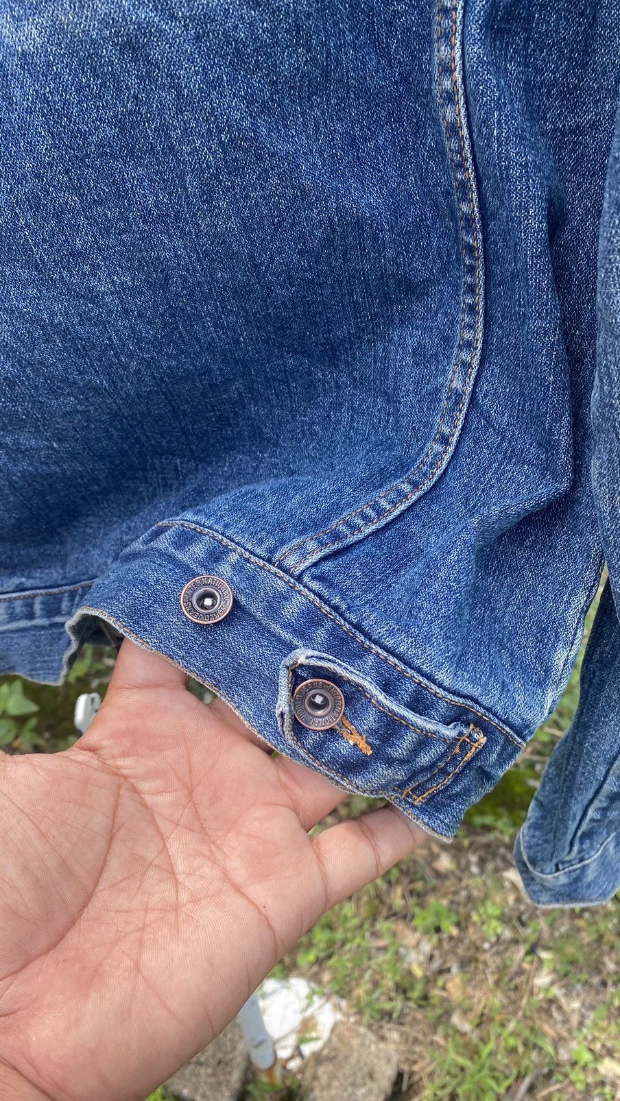 Japanese Brand × Vintage Vintage Nylaus Jeans Denim Jacket Size US XL / EU 56 / 4 - 10 Thumbnail