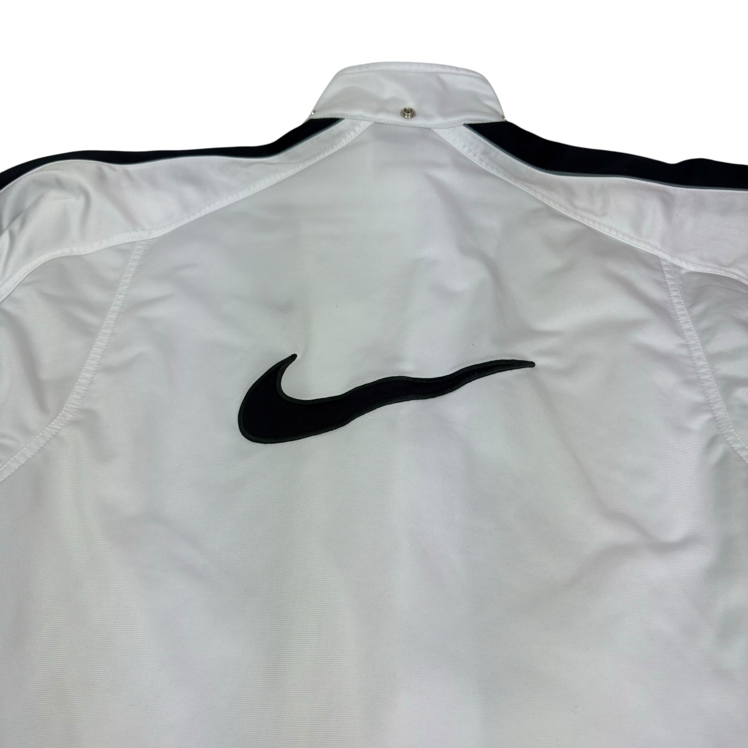 Nike Nike Men's White Black Solo Swoosh Full Zip Tracksuit Medium Size US M / EU 48-50 / 2 - 7 Thumbnail