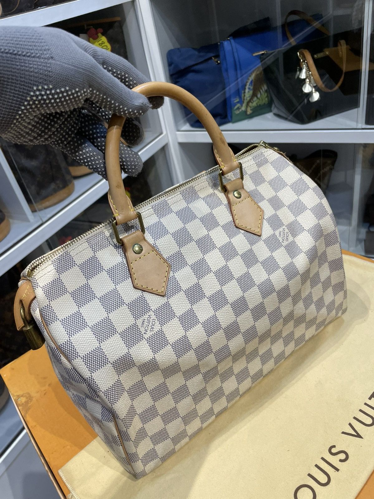 Louis Vuitton AUTHENTIC LOUIS VUITTON DAMIER AZURE SPEEDY 30 Size ONE SIZE - 20 Thumbnail