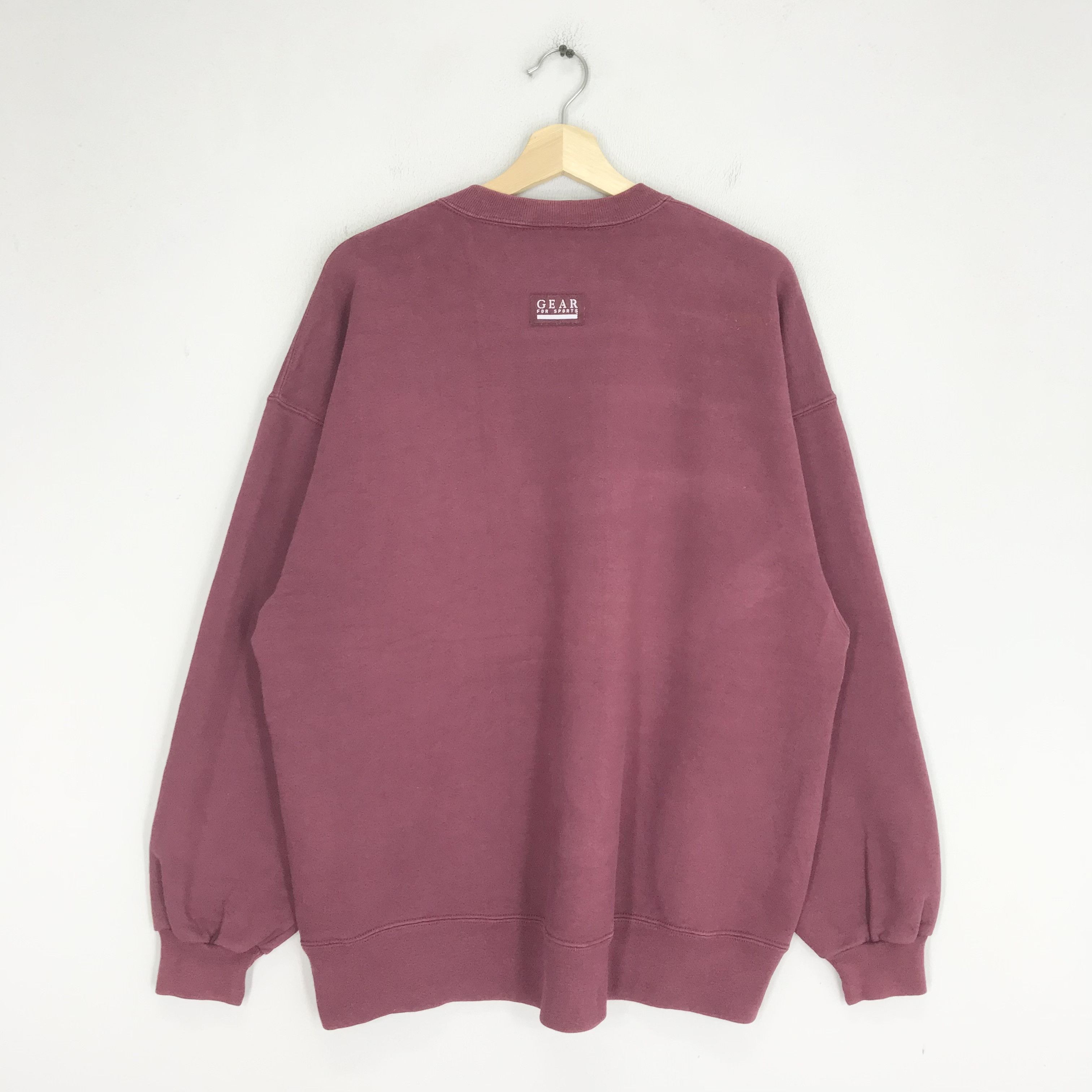 Vintage Vintage 90's CBS News Maroon Sweatshirt - 441 Size US XL / EU 56 / 4 - 2 Thumbnail