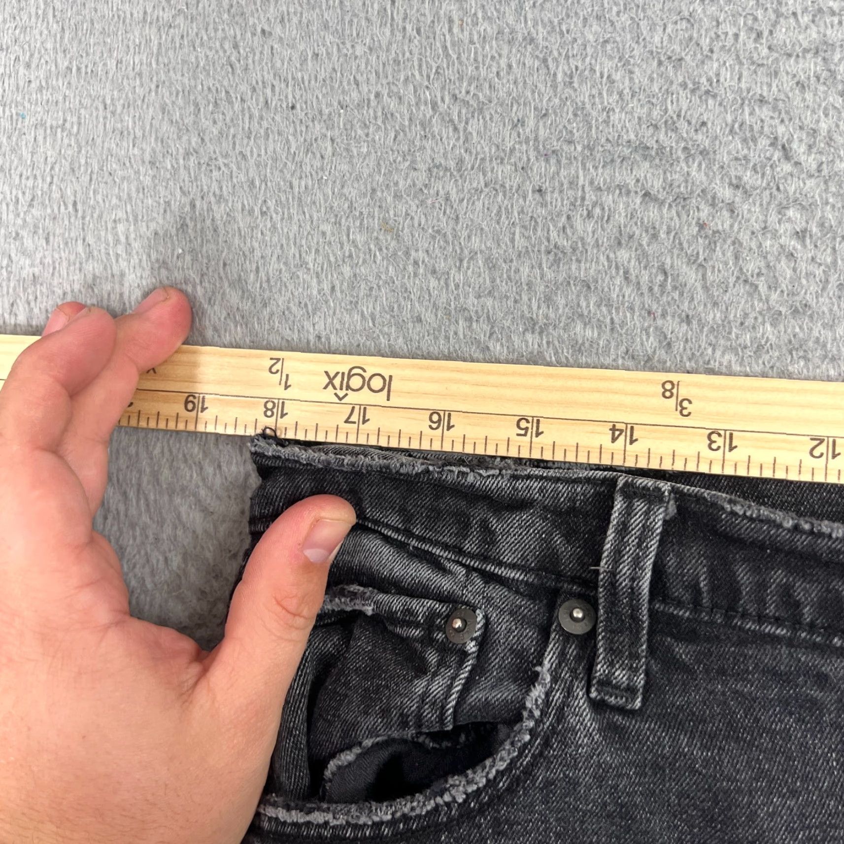 Abercrombie & Fitch VINTAGE Abercrombie & Fitch Skinny Jeans Women Size 14 Black High-Rise Denim Stretch Size 36" / US 14 / IT 50 - 5 Thumbnail