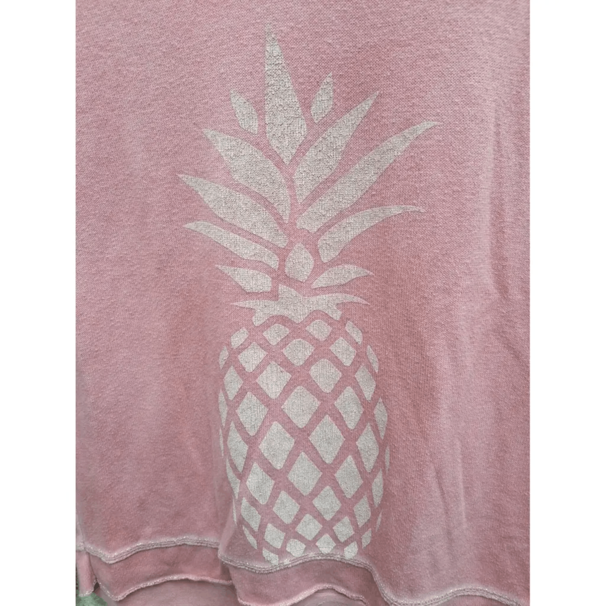 Other Pink Pineapple Graphic V-Neck Long Sleeve Top Size M / US 6-8 / IT 42-44 - 2 Thumbnail