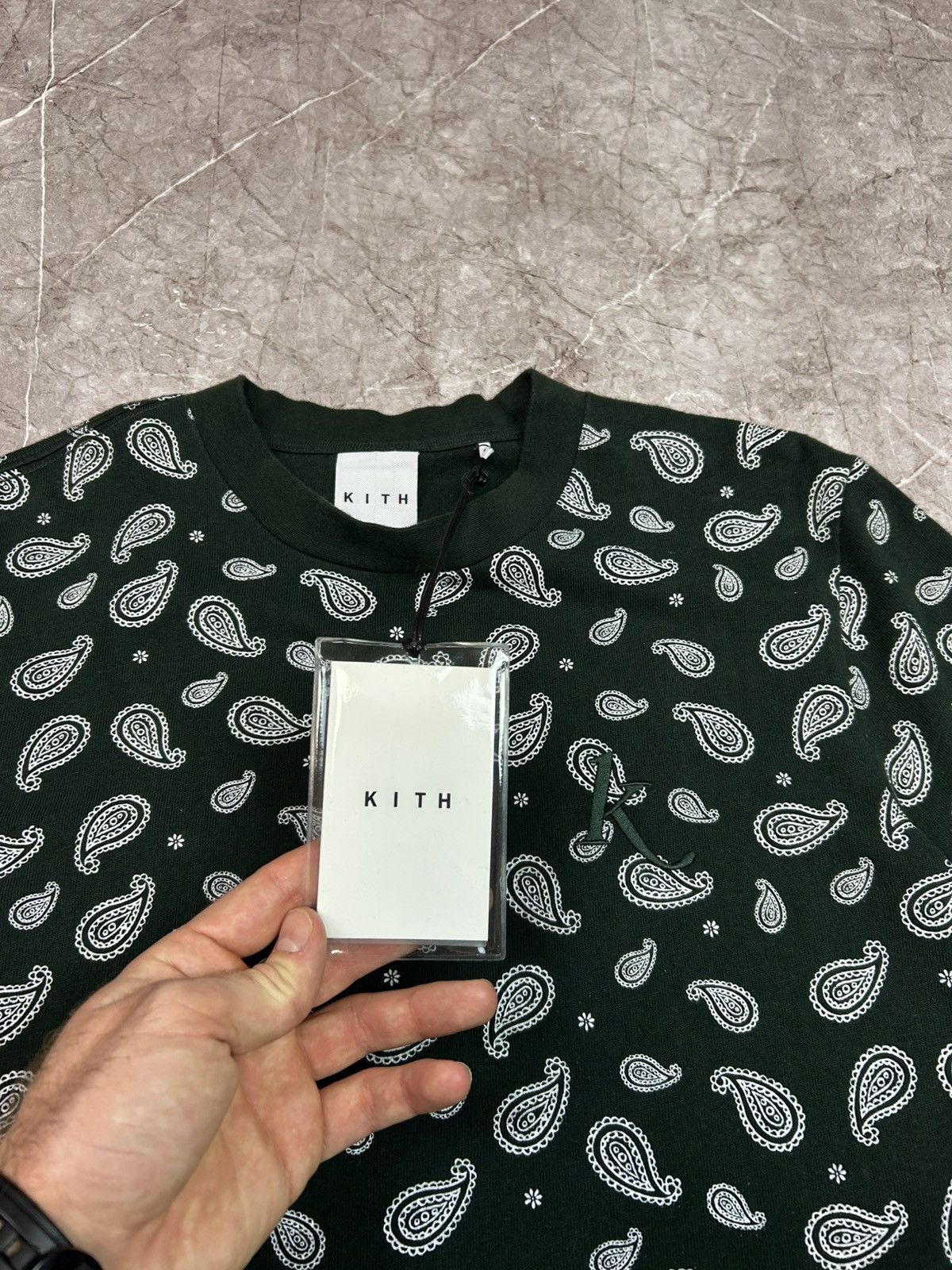 Kith Kith Paisley Heavy Mei T-shirt Forest Green Size US M / EU 48-50 / 2 - 4 Thumbnail