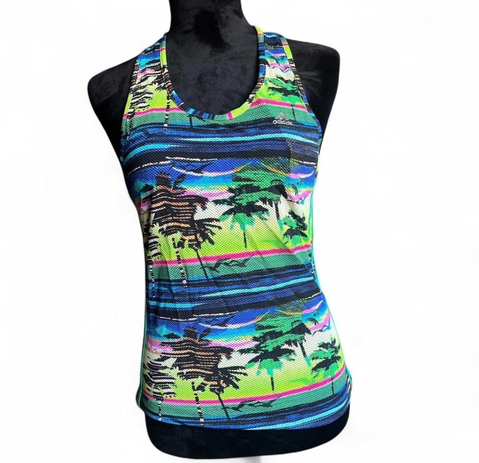 Adidas Y2K Adidas Vibrant multi-coloured tank top with Size S / US 4 / IT 40 - 1 Thumbnail