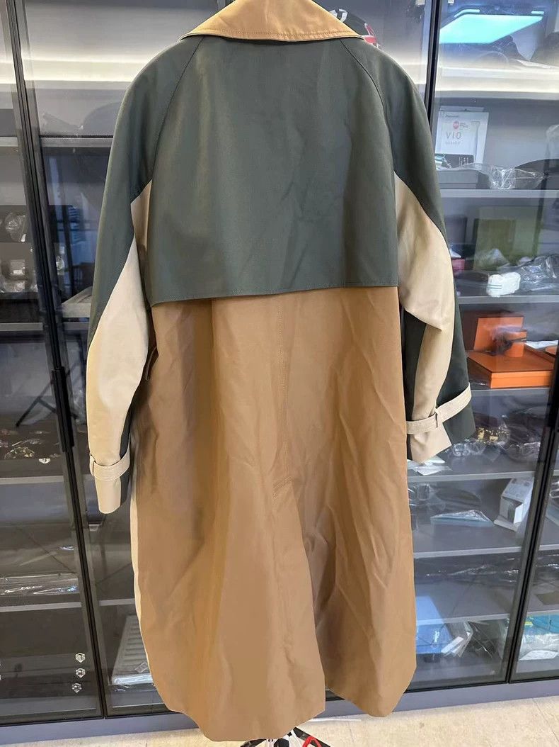 Max Mara Max Mara Color-block double-breasted belted midi trench co Size M / US 6-8 / IT 42-44 - 2 Thumbnail
