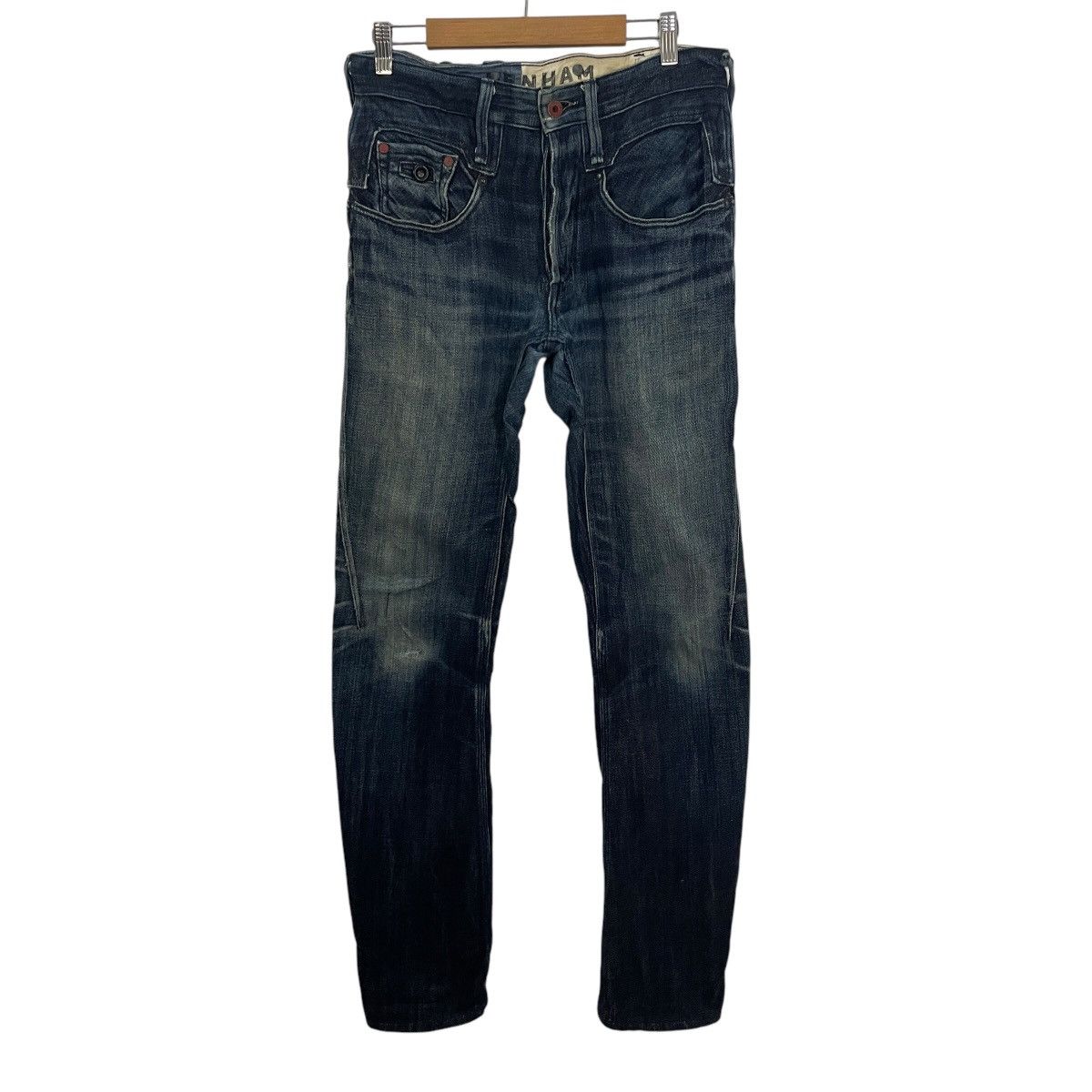 DENHAM Vintage Denham Japan Artisan Rare Buckle Denim Size US 30 / EU 46 - 1 Thumbnail