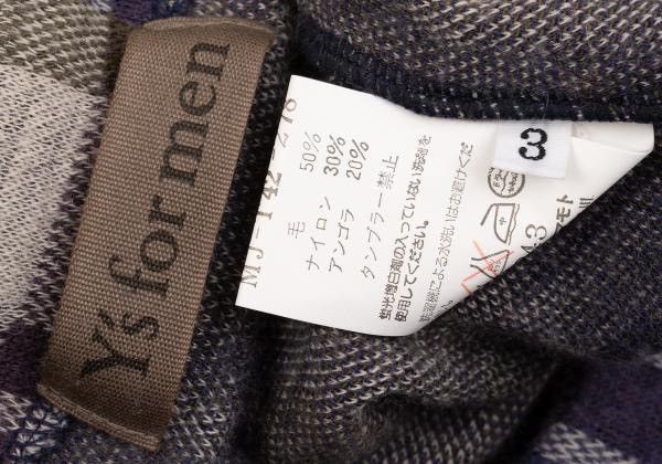 Yohji Yamamoto Yohji Yamamoto｜1990s Wool Blend Check Top Size US L / EU 52-54 / 3 - 8 Thumbnail