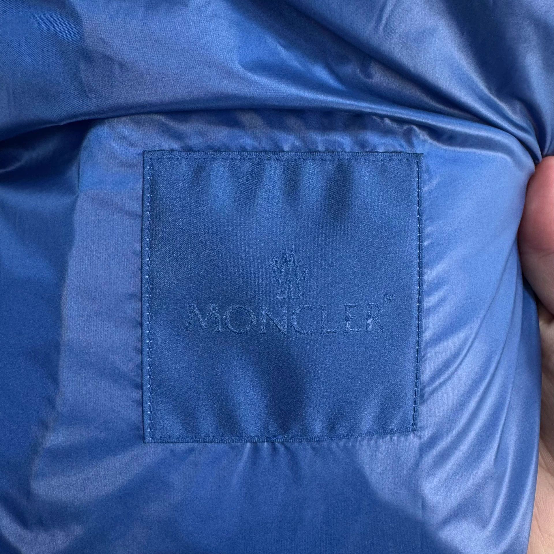 Moncler Moncler Dervox Logo Blue Down Jacket 4 Like New Size XL / US 12-14 / IT 48-50 - 7 Thumbnail