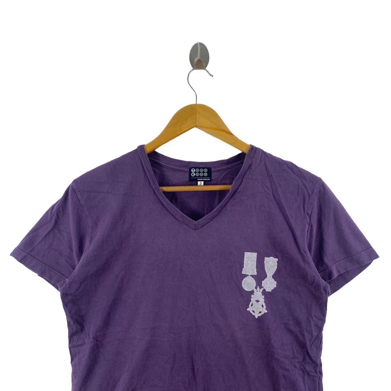 Takeo Kikuchi TAKEO KIKUCHI JAPAN Medal Of Honor 69 Tee Shirt V Neck Top Size M / US 6-8 / IT 42-44 - 3 Thumbnail