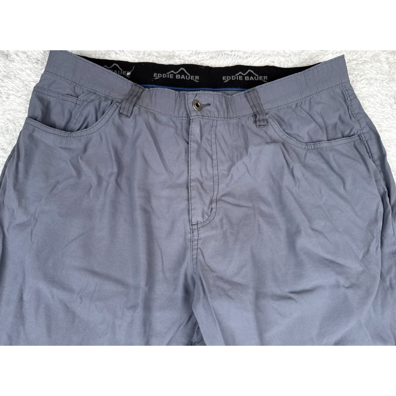 Eddie Bauer Eddie Bauer Pants Mens 36 Gray Chino Straight Leg 100% Nylon Hiking Camp 36x34 Size US 36 / EU 52 - 4 Thumbnail