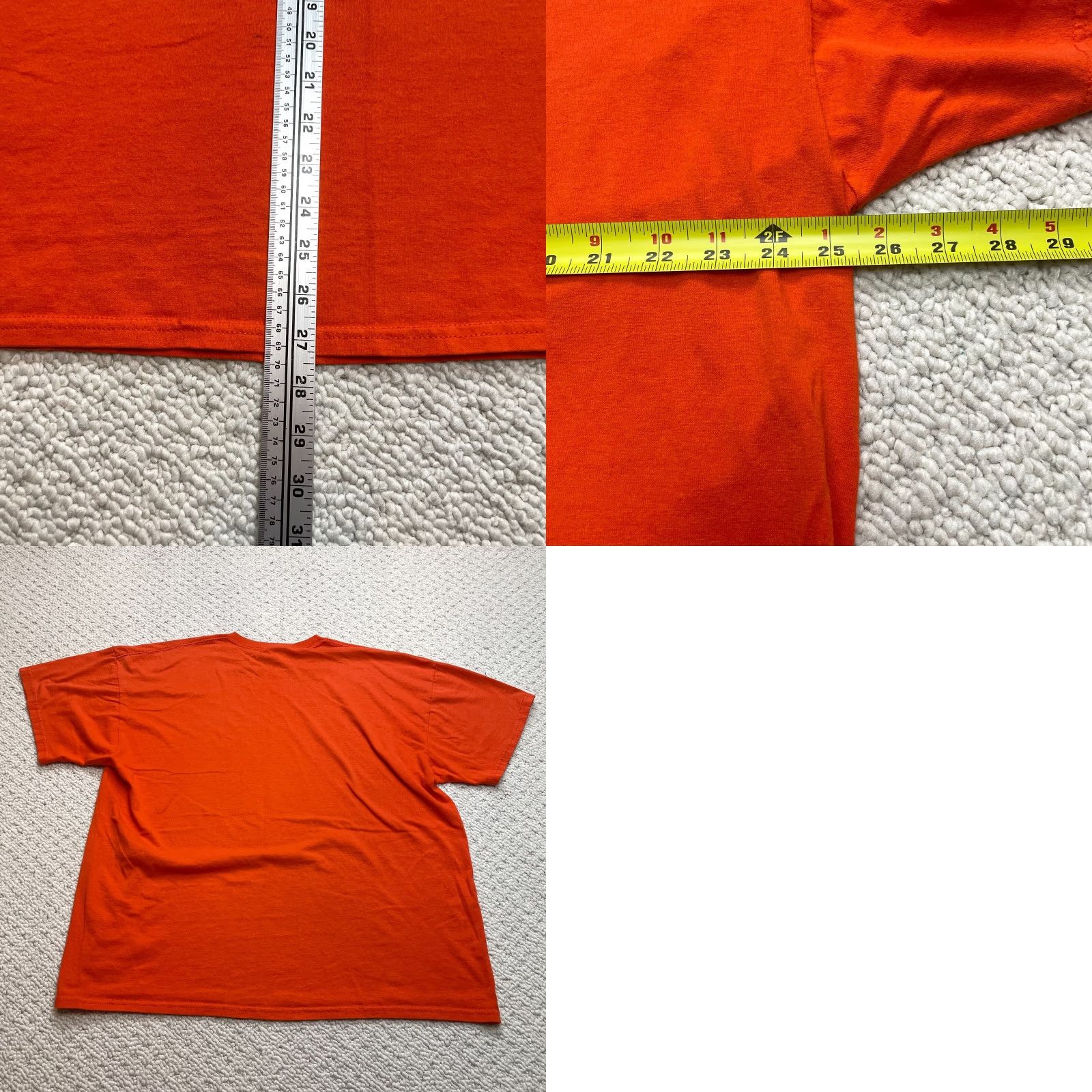 Jerzees JERZEES Shirt Adult 2XL Orange Solid Heavyweight Crew Neck Cotton Blend Jersey Short Sleeve T-Shirt Size US XXL / EU 58 / 5 - 8 Thumbnail
