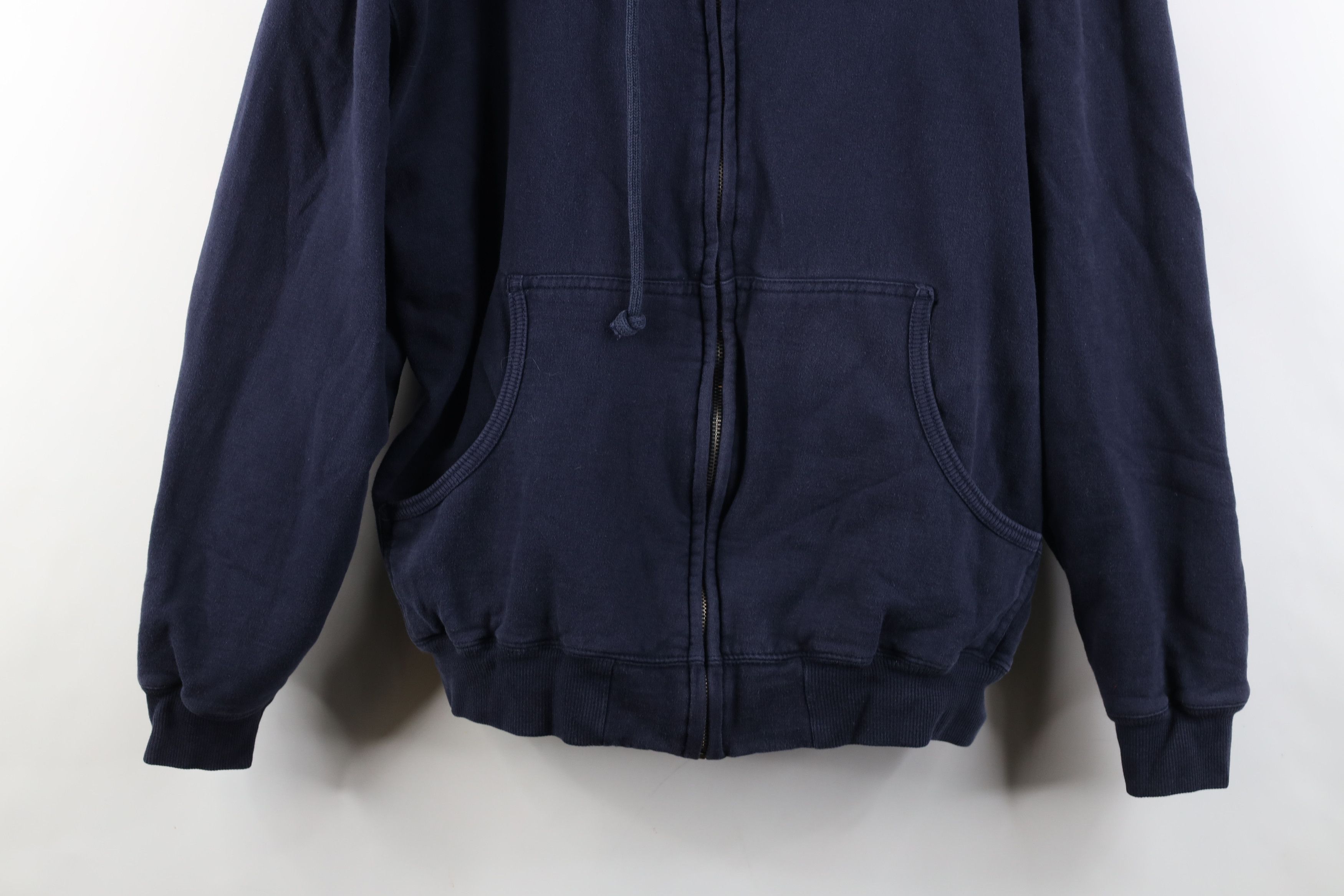 Vintage Vintage 90s Y2K Streetwear Reversible Knit Blank Hoodie Size US XL / EU 56 / 4 - 3 Thumbnail