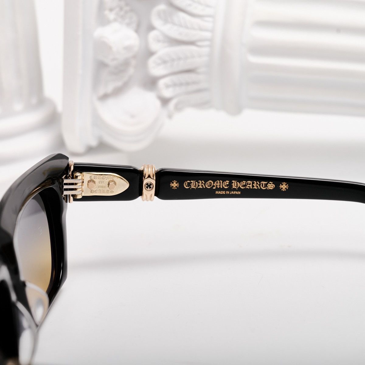 Chrome Hearts CHROME HEARTS CLITERALLY BLACK-18KGP SUNGLASSES Size ONE SIZE - 4 Thumbnail