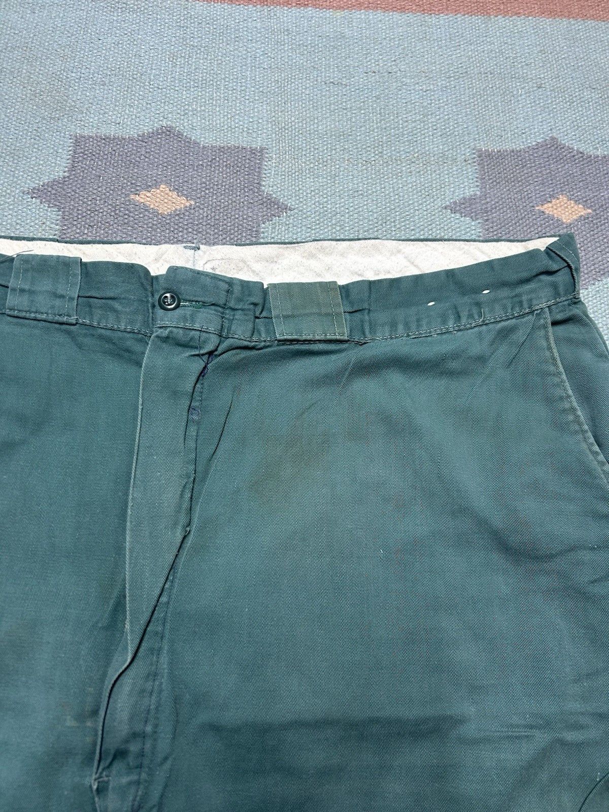 Vintage 1950s chino work pants boat cloth sanforized cotton 42x30 Size US 42 / EU 58 - 6 Thumbnail