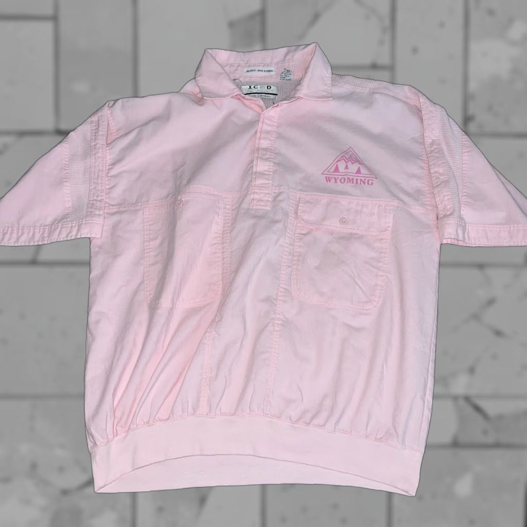 Pinko VTG Iced For Action RN 53074 Pink Half Button Up Shirt Mens Size L Shirt Mens Pink VTG Iced For Action RN 53074 Half Button Up Shirt L Pink Mens Size US L / EU 52-54 / 3 - 1 Thumbnail