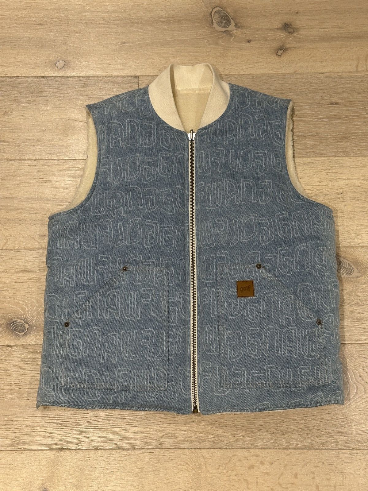 Golf Wang Golf Wang Echo Denim Reversible Vest FW24 Size M Size US M / EU 48-50 / 2 - 1 Thumbnail