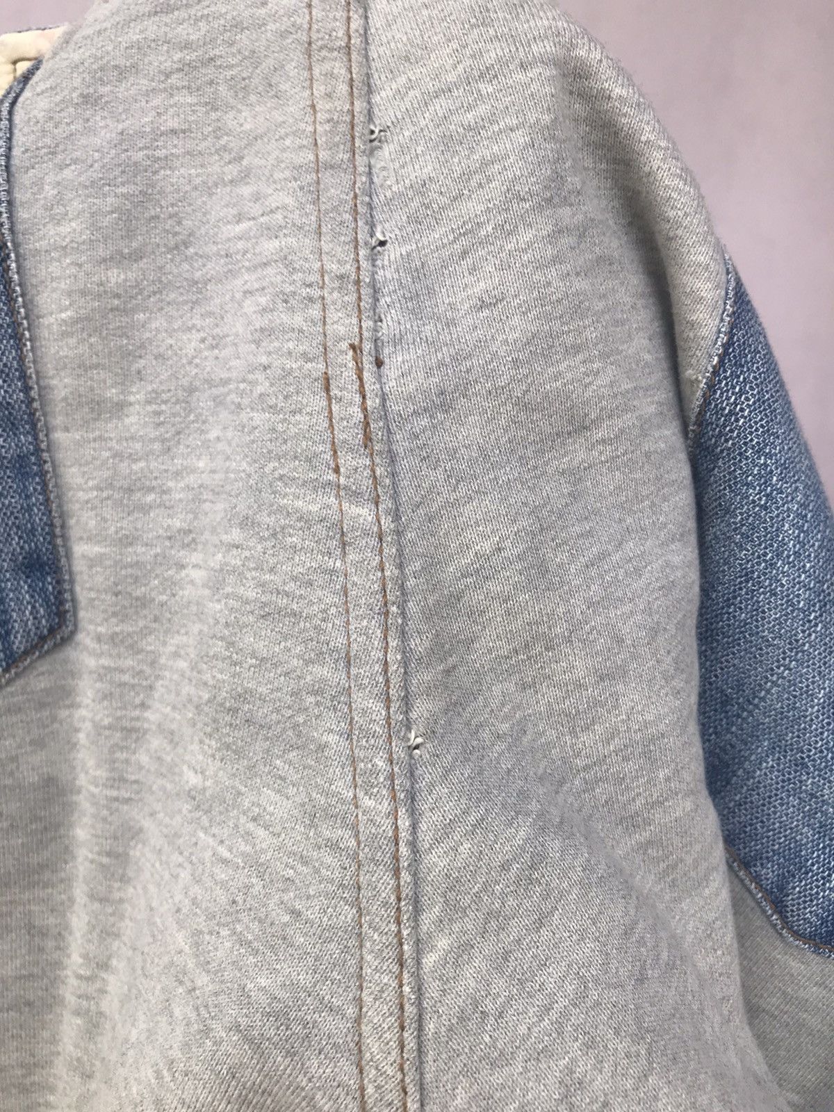 Vintage Gumu International Japan Distressed Hybrid Paint Denim Size US 34 / EU 50 - 13 Thumbnail