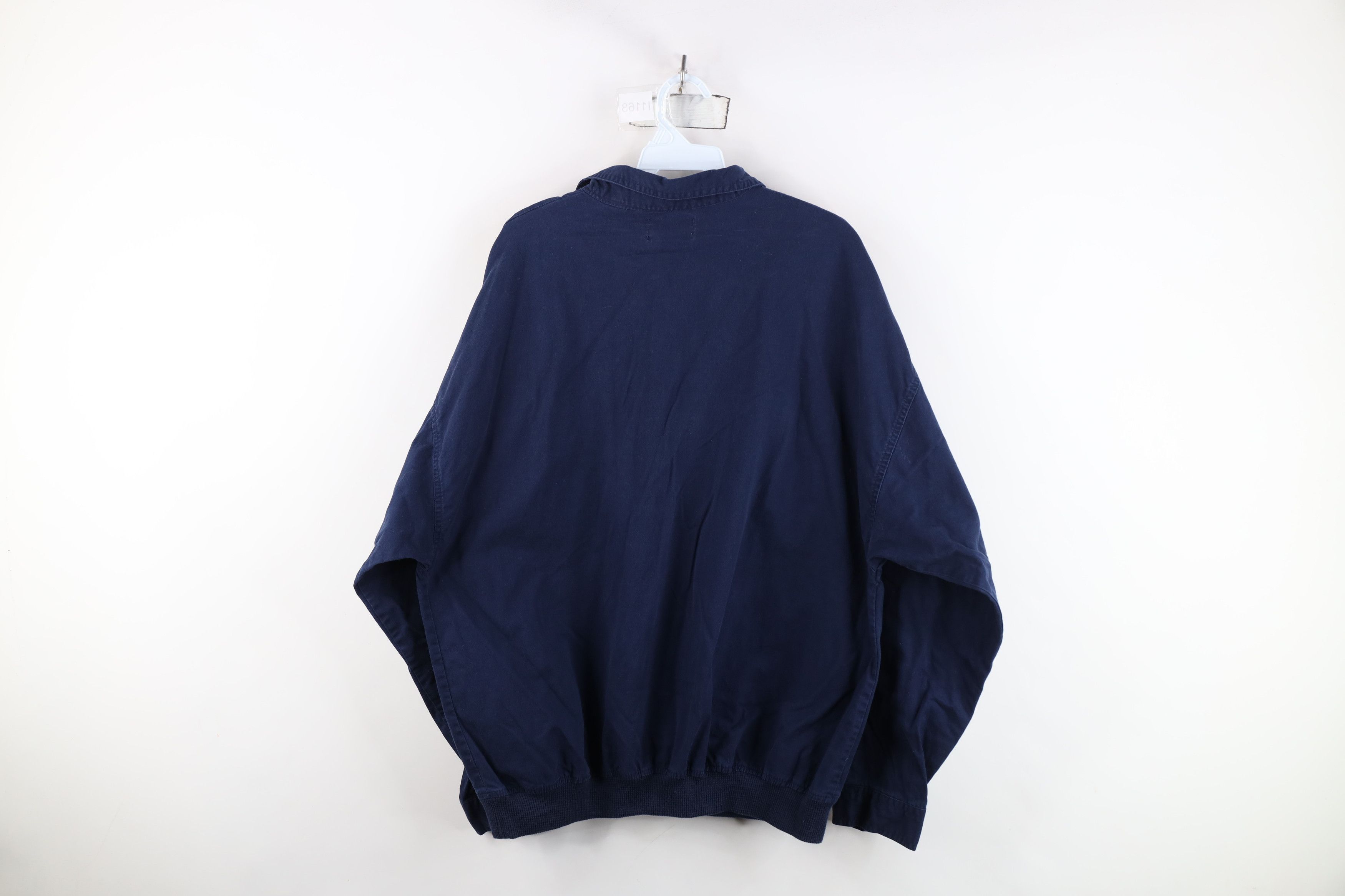 Members Only Vintage 90s Members Only Collared Pullover Jacket Navy Blue Size US XL / EU 56 / 4 - 13 Thumbnail
