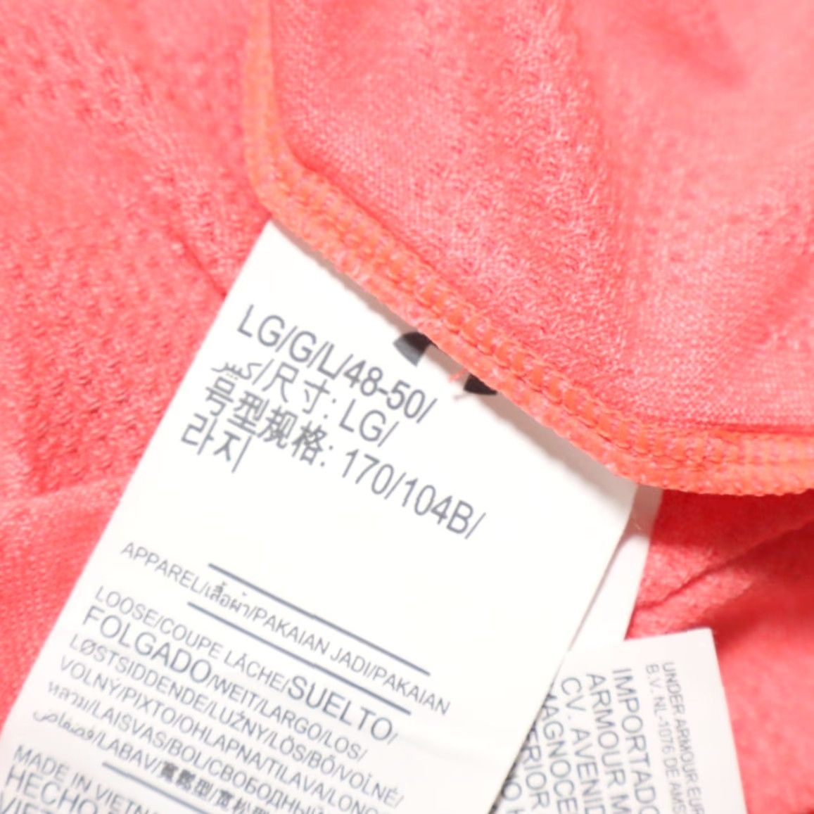 Under Armour Under Armour Jacquard Workout Solid 3/4 Sleeve Top Pink Women's L Shirt Men? Size L / US 10 / IT 46 - 5 Thumbnail