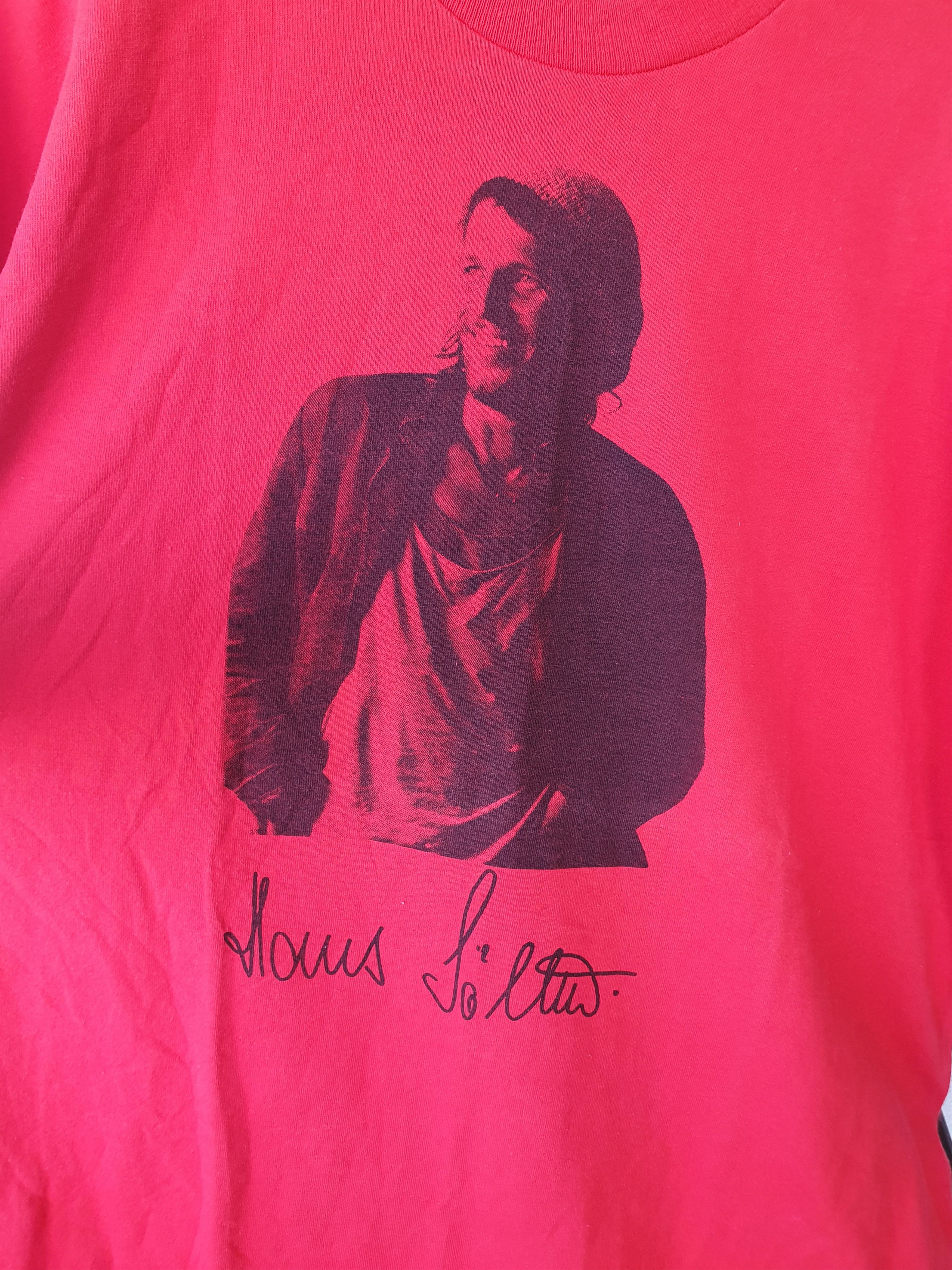 Vintage Vintage Single Stitch Red t-shirt sz L Size US L / EU 52-54 / 3 - 3 Thumbnail