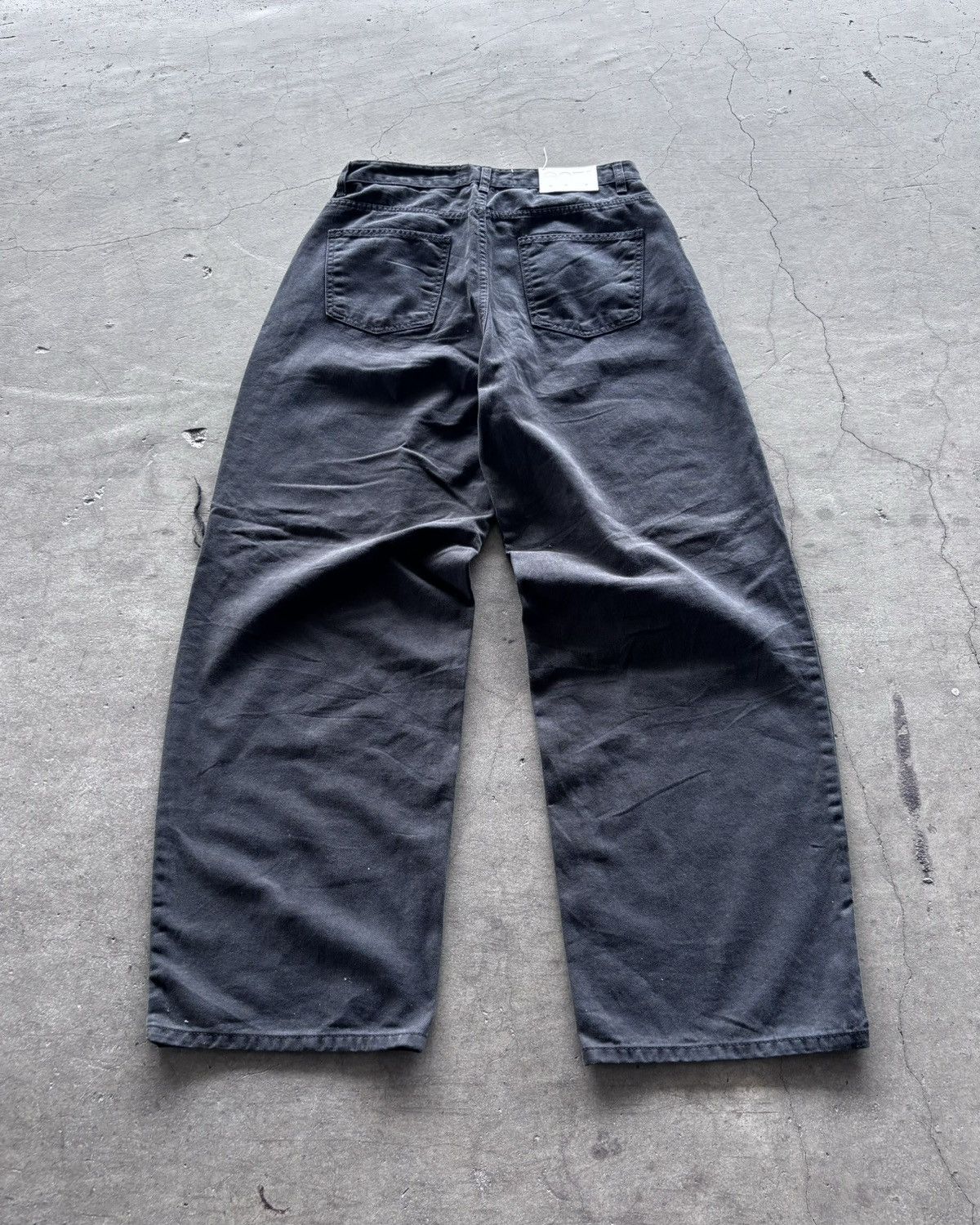 If Six Was Nine × Japanese Brand × Le Grande Bleu (L.G.B.) Ifsixwasnine Lgb Style Distressed Black Baggy Jeans Size US 31 - 4 Thumbnail