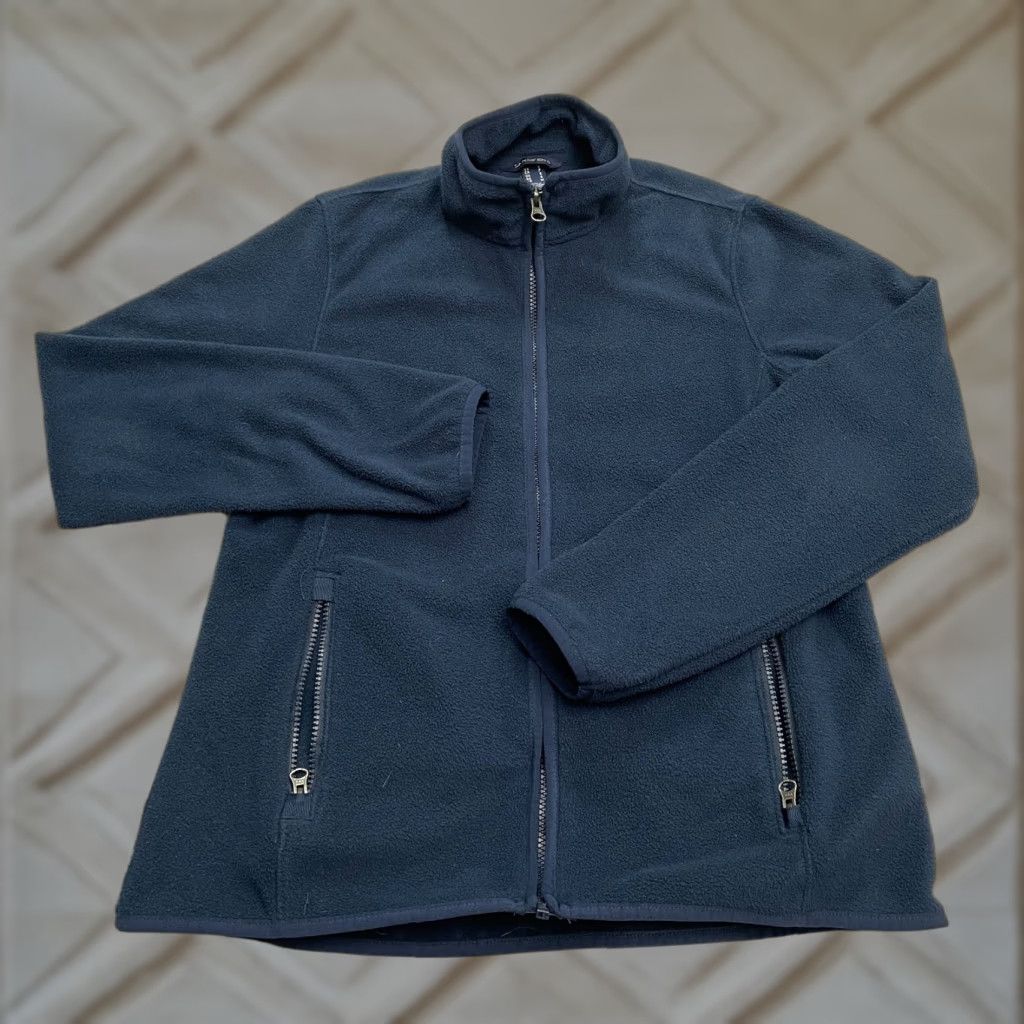 Lands' End Lands' End Fleece Jacket Mens Small Navy Blue Full Zip Pockets Outdoor Hiking Size US S / EU 44-46 / 1 - 1 Thumbnail