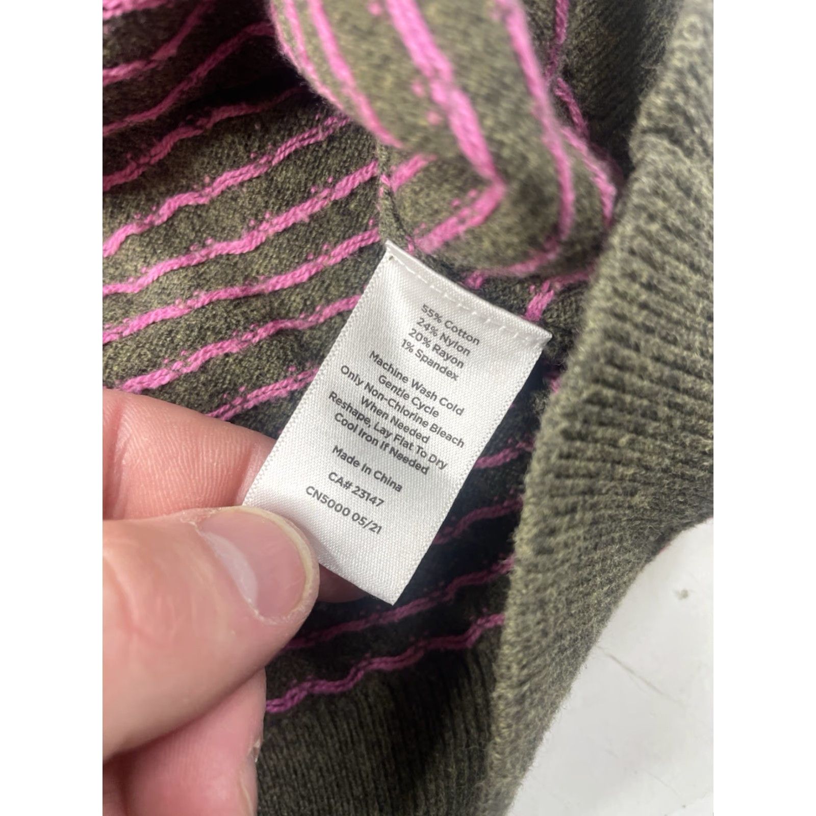 Talbots TALBOTS Sweater Womens Large Petite Sheep Birdseye Knit Crewneck Pullover Cotton Size L / US 10 / IT 46 - 7 Thumbnail