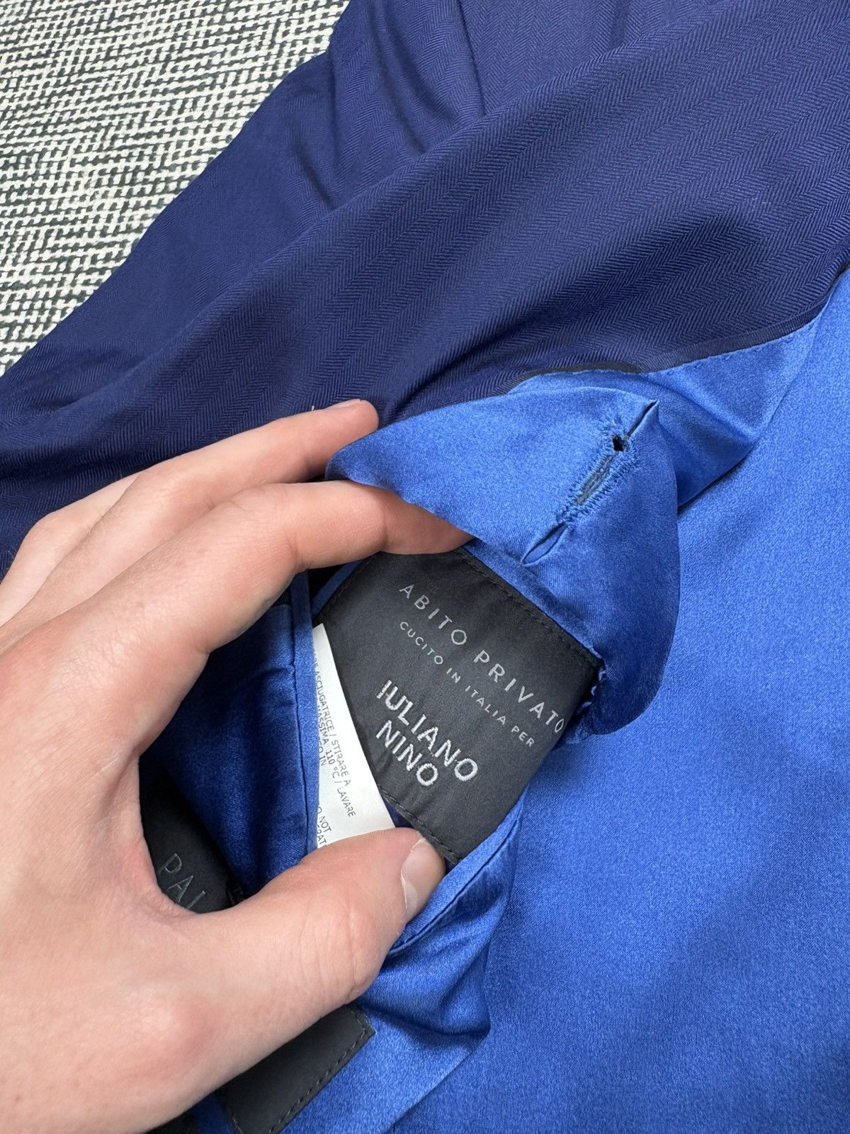 Pal Zileri Pal Zileri 46Rit striped blue two buttons suit blazer jacket Size 36R - 6 Thumbnail