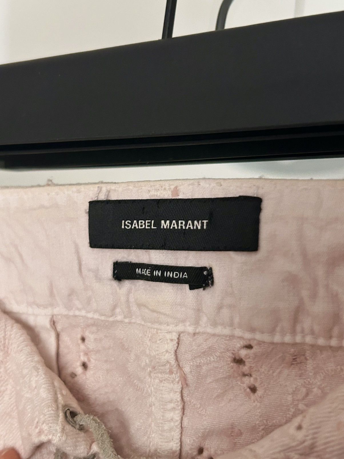 Isabel Marant Isabel Marant Eyelet Cropped Pants Size 24" / US 00 / IT 34 - 6 Thumbnail