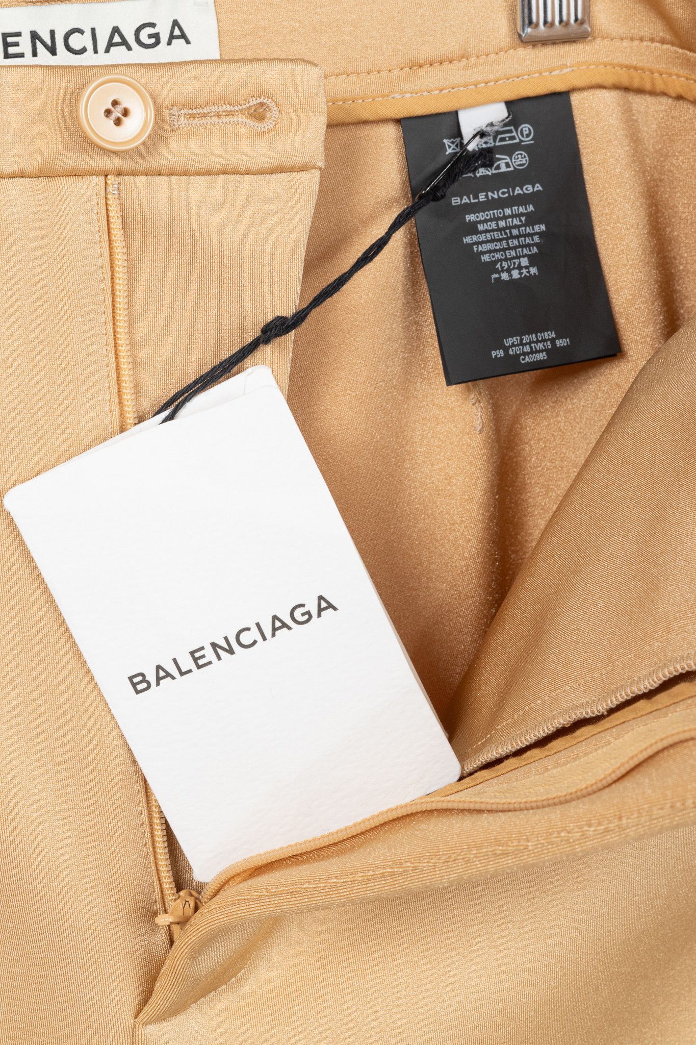 Balenciaga Balenciaga Resort 2017 Beige High-Waisted Skinny Pants Size 27" / US 4 / IT 40 - 9 Thumbnail