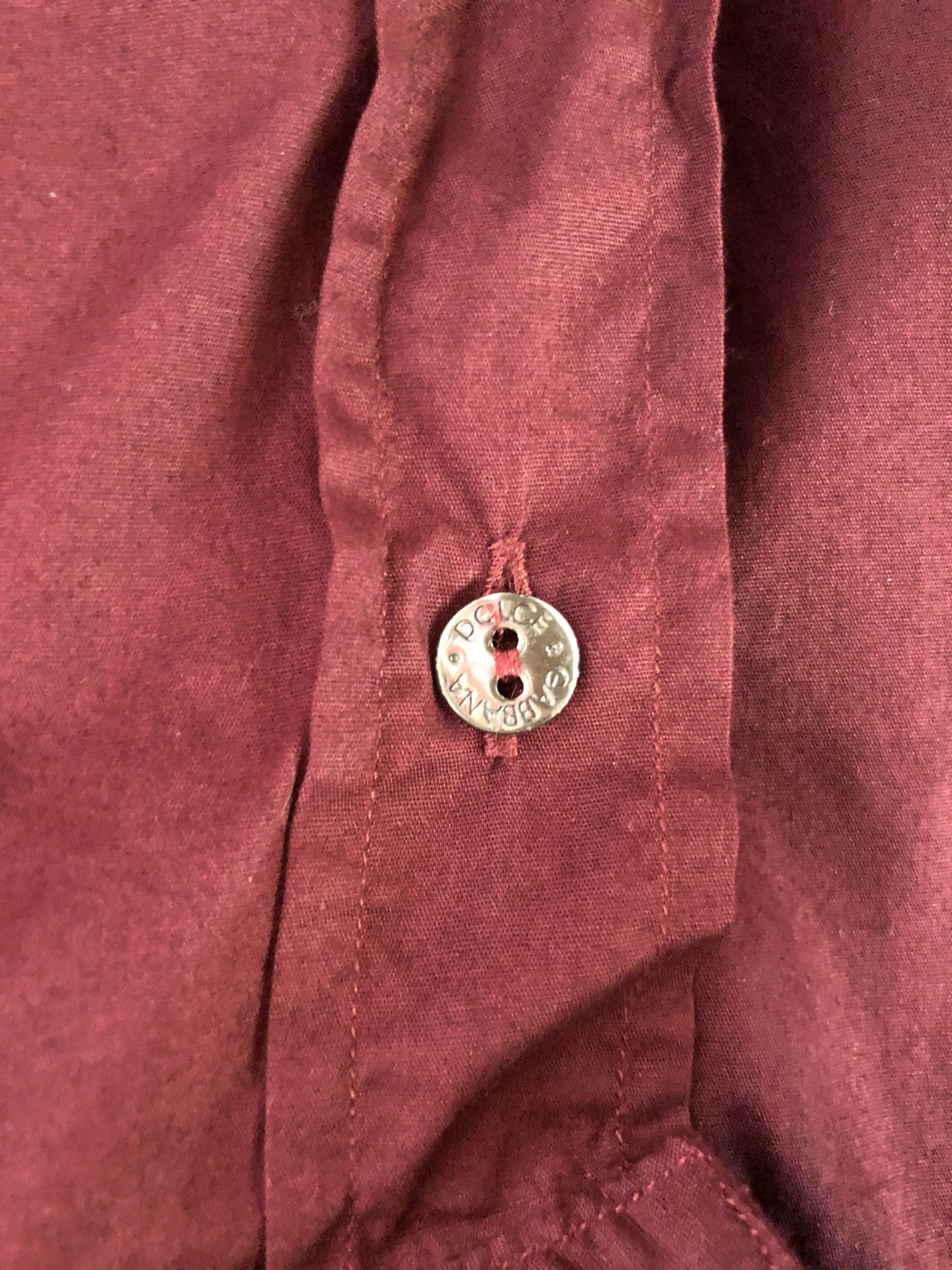 Dolce & Gabbana Dolce & Gabbana burgundy Long Sleeve Shirt Size US M / EU 48-50 / 2 - 20 Thumbnail