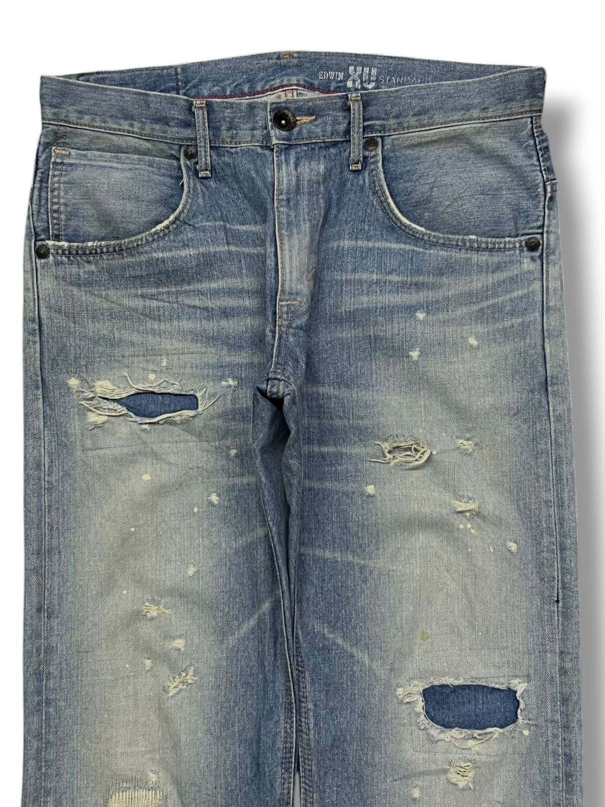 Edwin Vintage Edwin EX403 Japan - Faded Light Wash, Distressed Size US 37 - 4 Thumbnail