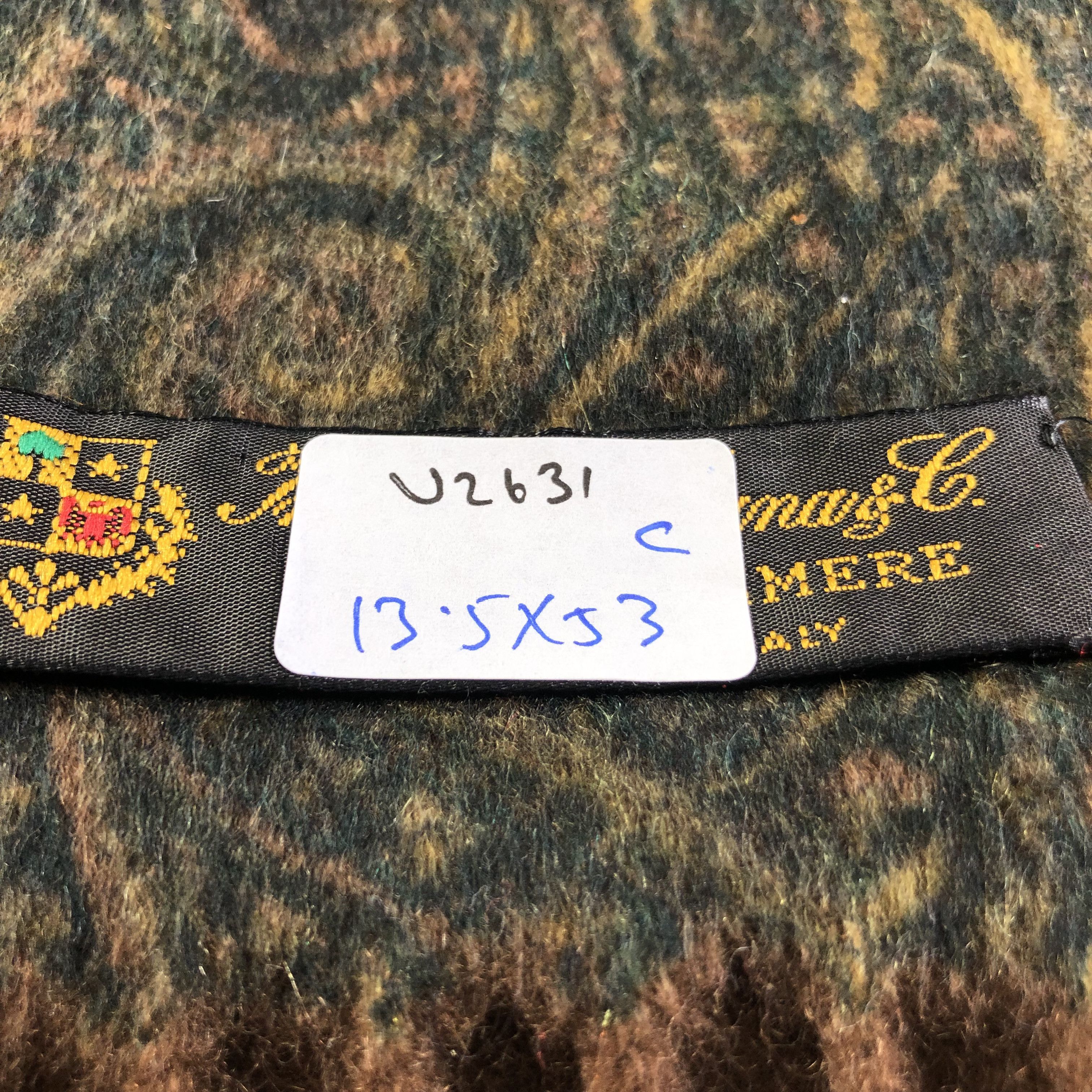 Loro Piana Loro Piana Paisley Cashmere Scarf Muffler Neckgear V2631 Size ONE SIZE - 9 Thumbnail