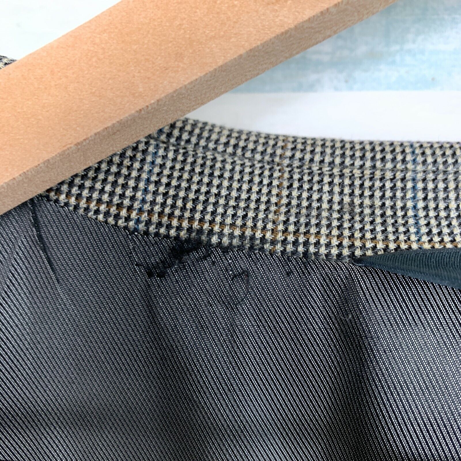 Pronto Uomo Pronto Uomo Platinum Wool Sport Coat Gray Nailshead 46L Size 46L - 10 Thumbnail