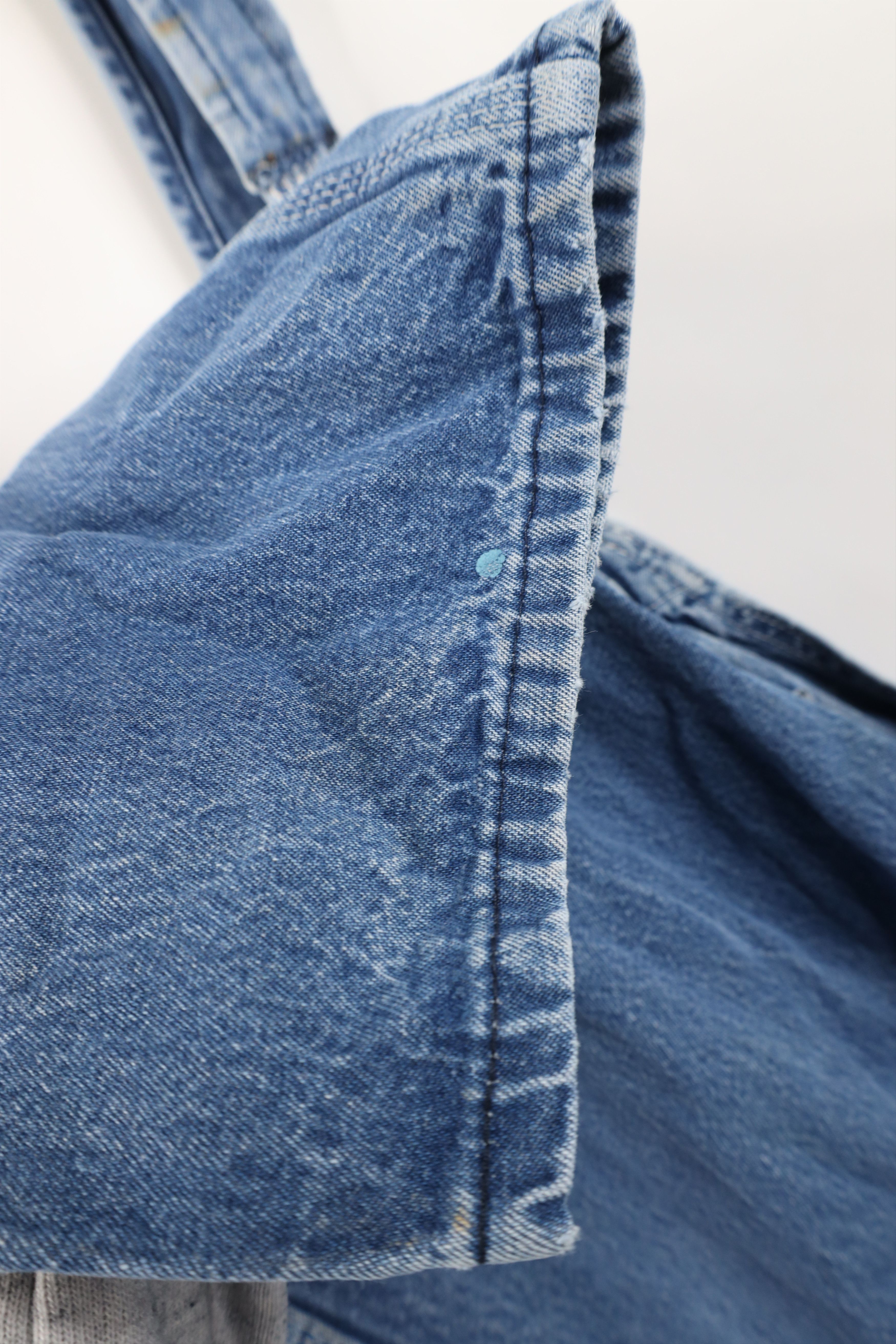 Vintage Vintage 90s Streetwear Thrashed Wide Leg Denim Overalls Size US 42 / EU 58 - 7 Thumbnail