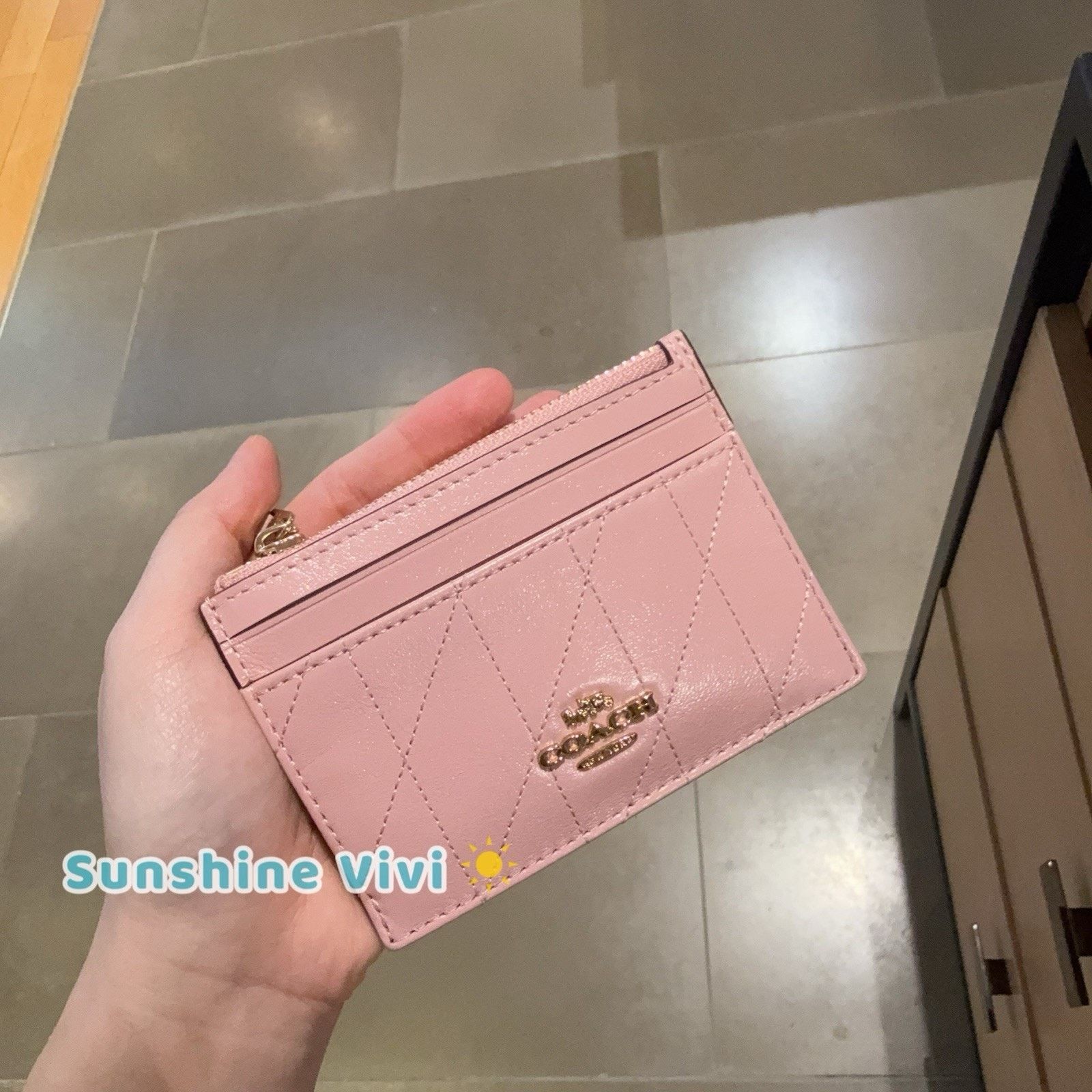 Coach NWT Coach Mini Skinny Id Case Carnation leather CEH41 Size ONE SIZE - 4 Thumbnail