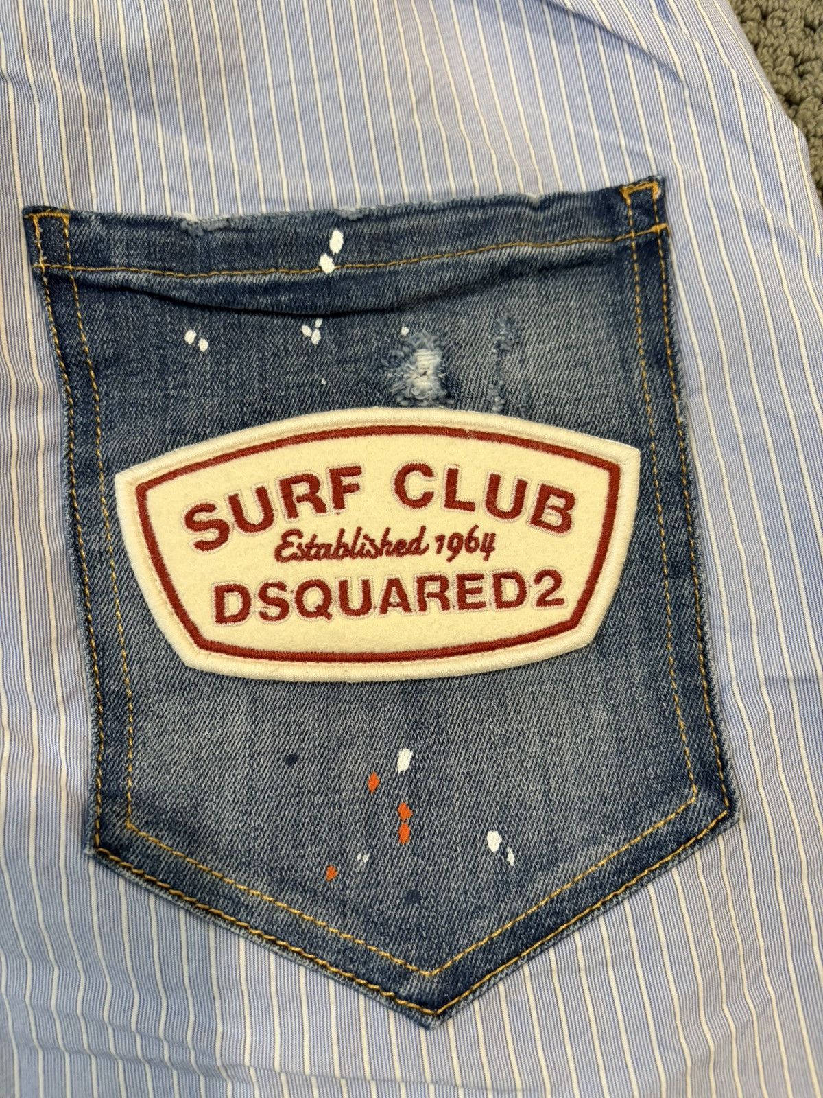 Dsquared2 New $950 Dsquared2 mixed media shorts. 100% authentic Size US 32 / EU 48 - 8 Thumbnail