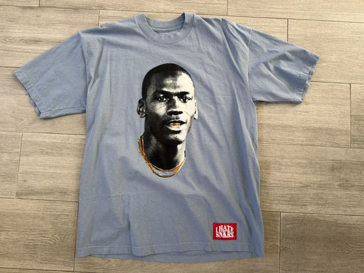 Other I HATE SNKRS Jordan Gold Mouth Clear Blue Tee Size L Large Size US L / EU 52-54 / 3 - 1 Thumbnail