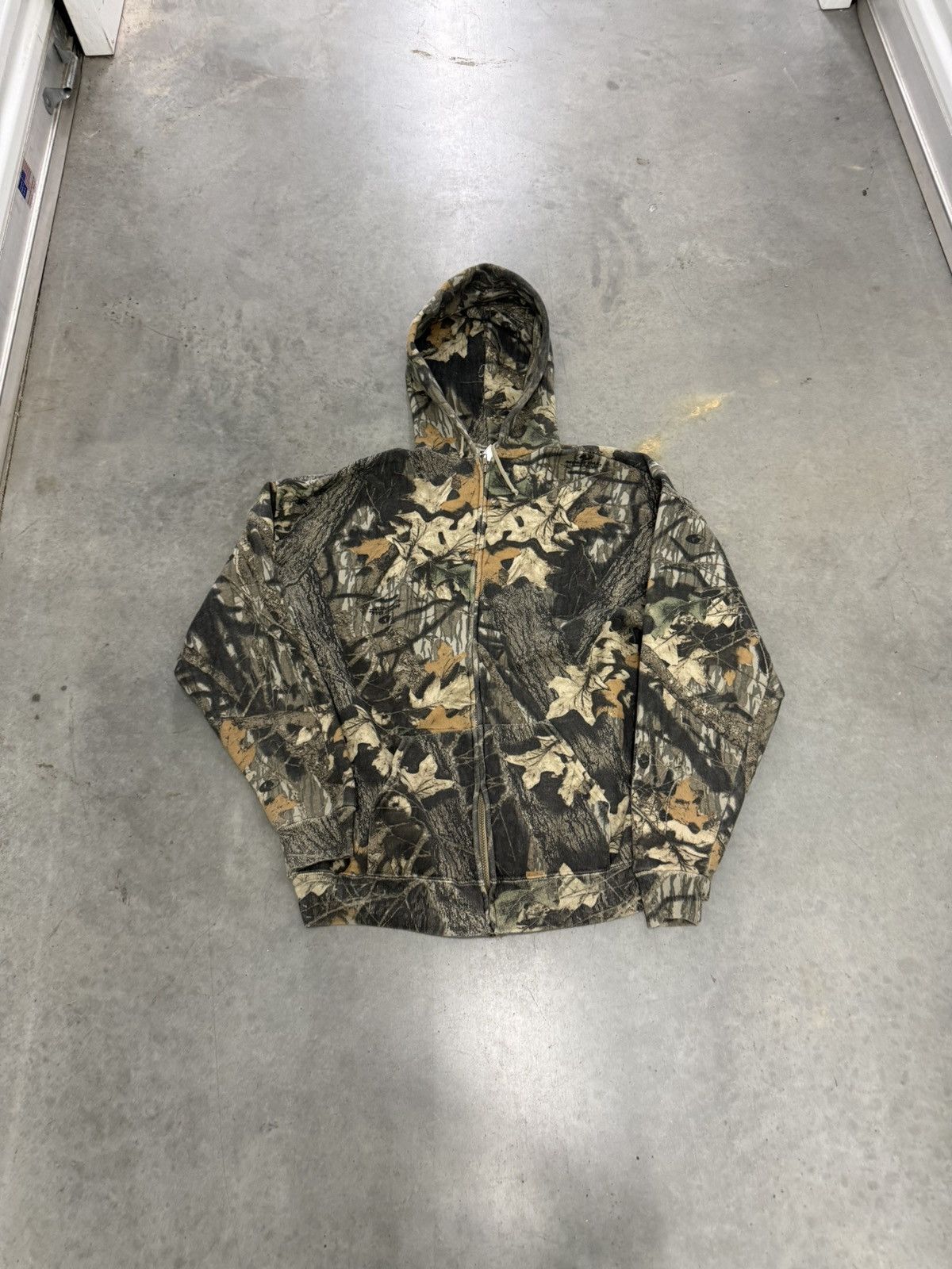 Realtree Camo Realtree Jerzees Vtg Hoodie 90s Fullzip USA Outdoors Size US XXL / EU 58 / 5 - 6 Thumbnail